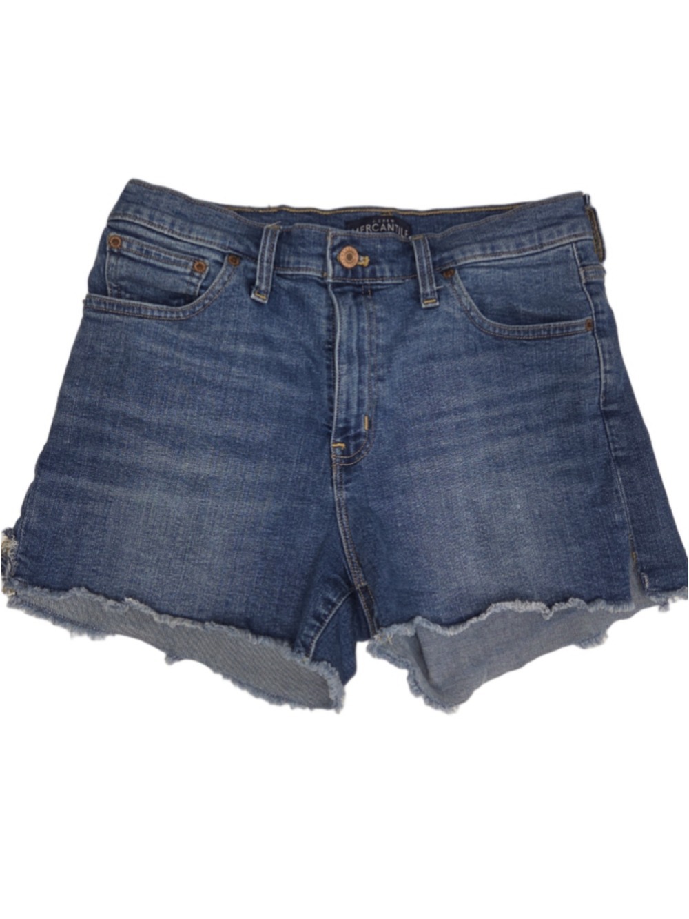 J.Crew Denim Blue Jean Cut Off Shorts Women's Size 28 High Rise High Waisted